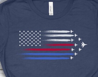 Air Force Flyover T-Shirt: Patriotic 4th of July Tee
