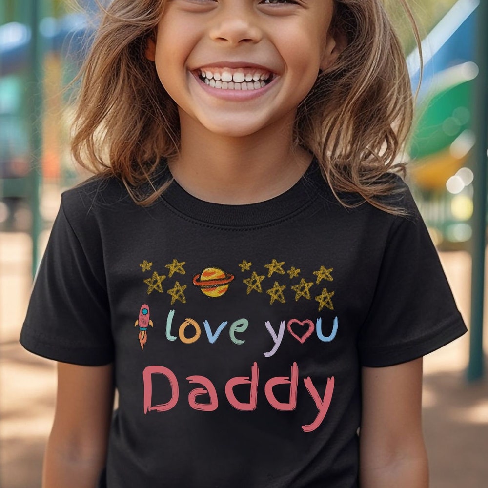I Love You Daddy Shirt, Cute Father'S Day Kids T-Shirt Gift, I Love You Dad Toddler Tee, Father'S Day Baby One Piece, Father'S Day Apparel Onlytee