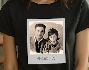 Personalized Dad Photo Shirt: Custom Family Picture Tee