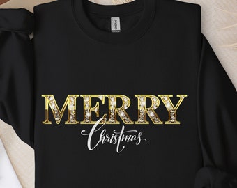 Merry Christmas Sweatshirt, Merry Christmas T-shirt, Gift For Christmas, Christmas Sweatshirt for Women, Holiday Sweater, Christmas Girl Tee