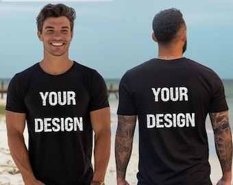 Custom Front & Back Shirt: Personalized Photo or Text Tee