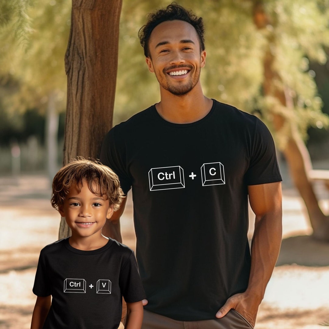 Copy Paste Matching Shirt, Ctrl C, Ctrl V, Funny Family Matching Shirts ...