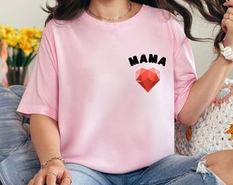 Mama Shirt, Mama Heart T-shirt, Mother’s Day Gift, Gift For Mom, Mom Sweatshirt, Mom shirt, Plus Size Mom, Gift for Her, Cool Mom Shirt
