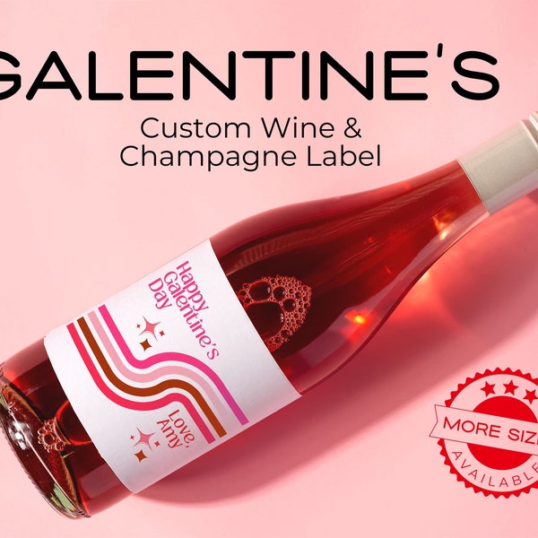 Valentine Wine Label Etsy