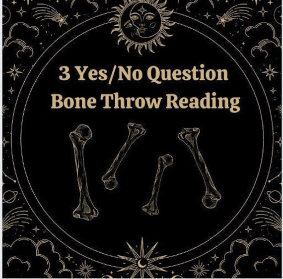 3 Yes/no Question Bone Throw Reading Etsy