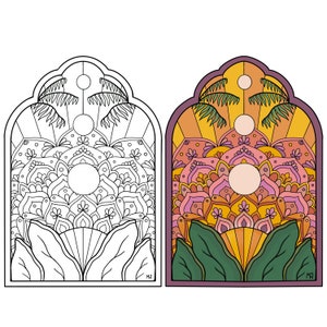 Mandala Colouring Sheet Digital Download Printable A4 Sheet