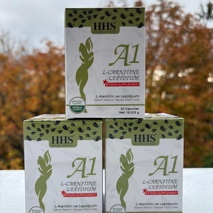 HHS A1 - L-Carnitine Lepidium - 5 months - 5 x 30 capsules - Herbal