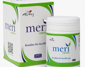 Meri Natural Capsule - Cura di 1 mese - Disintossicante - Soppressore dell'appetito - Meri Tea Detox Capsule