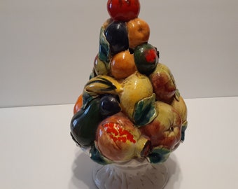 Italian Ceramic Fruit Topiary