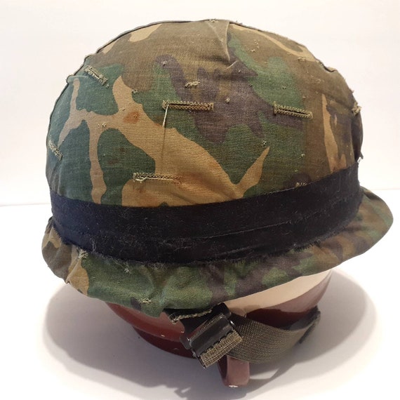 Vintage US Korean War Helmet Original Camouflage and Paratroop Etsy