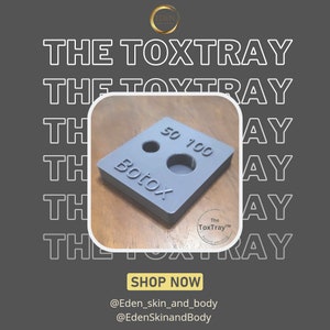 ToxTray TM para reducir derrames de Botox 100 y 50