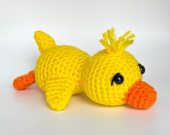 Bummed-out Duck Crochet Pattern – Funny Amigurumi (PDF Download)