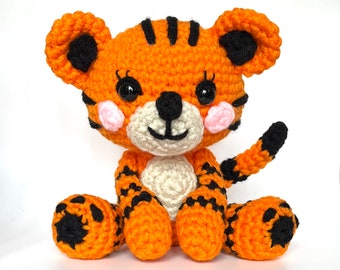 Tiny Tiger Amigurumi Crochet Pattern (PDF Download)