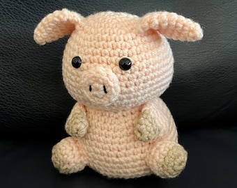 Pig Crochet Pattern – Roly Piggy Amigurumi (PDF Download)