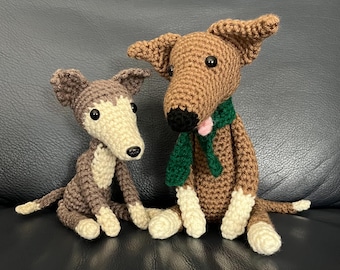 Italian Greyhound and Puppy Crochet Patterns – Amigurumi (PDF Download)