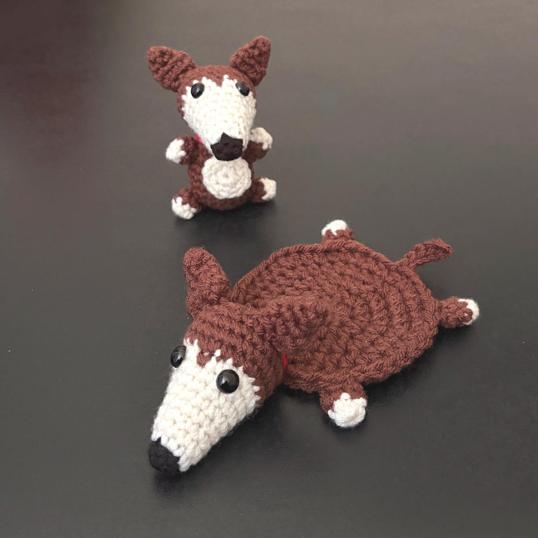 Fun Greyhound Pattern Greyhound Crochet Pattern - Chibi and Coaster Set (PDF Download) - Etsy