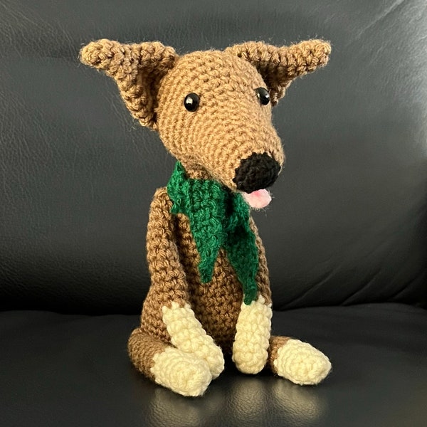 Häkelanleitung - italienisches Windspiel Whippet Softie Iggy Plushie Süß Einfach Amigurumi Tolles DIY Geschenk