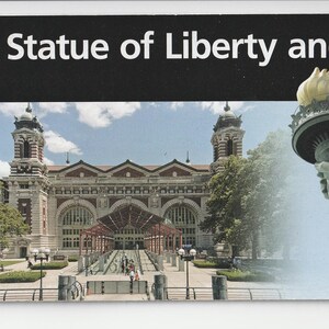 Statue of Liberty & Ellis Island National Monument Official NPS Guide Map Brochure National Parks America The Beautiful