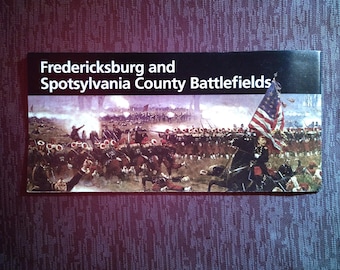 Fredericksburg and Spotsylvania National Military Park Official NPS Guide Map Brochure National Parks America The Beautiful