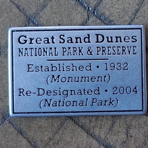 Official NPS Token Great Sand Dunes National Park Collectible Coin National Parks America The Beautiful