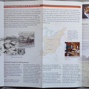 Natchez Trace National Scenic Trail Official NPS Guide Map Brochure ...