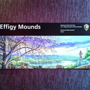 Effigy Mounds National Monument NPS Map Brochure National Parks America The Beautiful