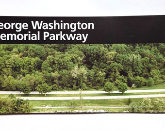George Washington Memorial Parkway Official NPS Guide Map Brochure National Parks America The Beautiful