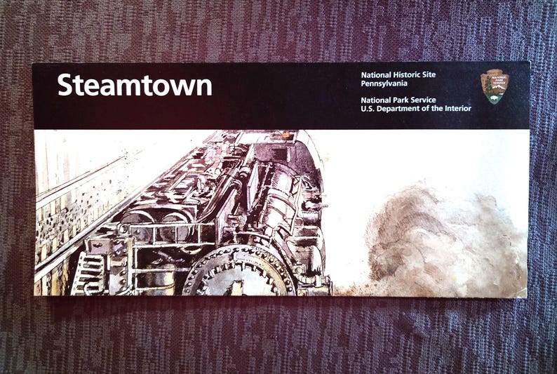 Steamtown National Historic Site Official NPS Guide Map Brochure ...