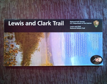 Lewis And Clark National Historic Trail Official NPS Map Guide Brochure National Parks America The Beautiful