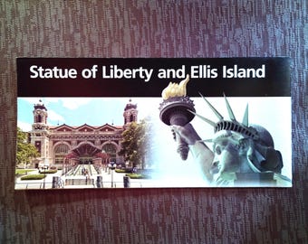 Statue of Liberty & Ellis Island National Monument Official NPS Guide Map Brochure National Parks America The Beautiful