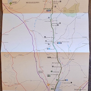 Natchez Trace Parkway Official NPS Guide Map Brochure National Parks ...