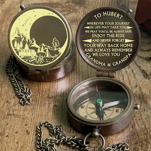 Christmas Present Compass for Grandson
