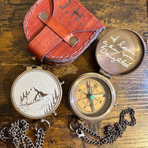 Graduation Gift Son, Class of 2025 Graduation Present, PhD Graduation Gift, College Graduation Gift Son, Personalized Compass for Daughter