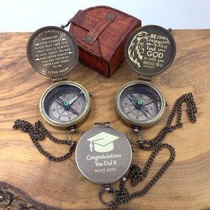 Personalized Brass Compass Anniversary Gifts For Men Brass Compass Birthday Gift For Dad Groomsmen Gift For Him Christmas Gifts For Him