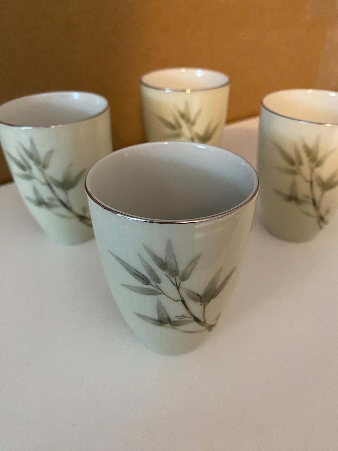 Vintage Sake Cup // Set of 4 // Nagoya Japan // Hand Painted Etsy