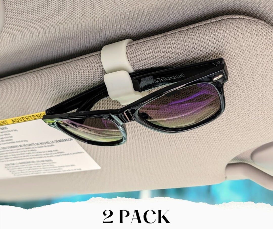 Sunglasses Visor Clip 2 Pack Car Accessory Sunglasses Etsy