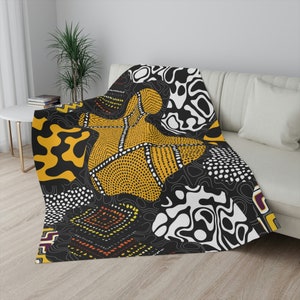 Ankara print weighted Sherpa Blanket/Afrocentric Bedroom Decor/ Tribal inspired bedding set/ African Home Decor/ Mothers day gift