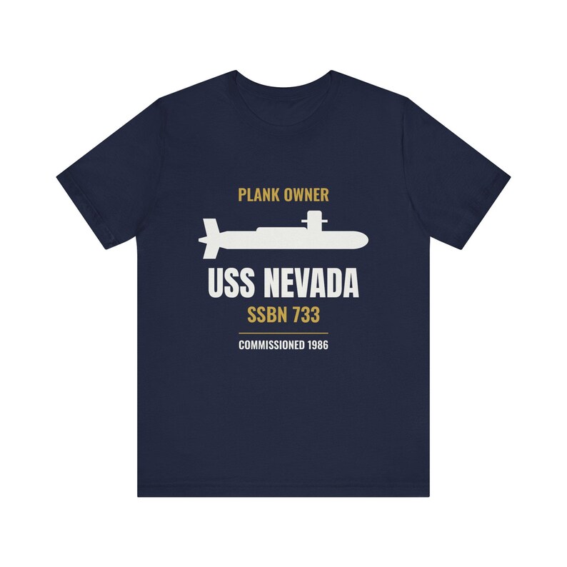Personalized Plank Owner Submarine Shirt - Custom Boat Name Hull Number and Commissioning Year image 7