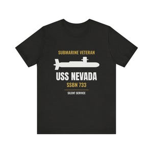 Camiseta personalizada para veteranos de submarinos con nombre del submarino y número de casco - Regalo personalizado para submarinistas imagen 3