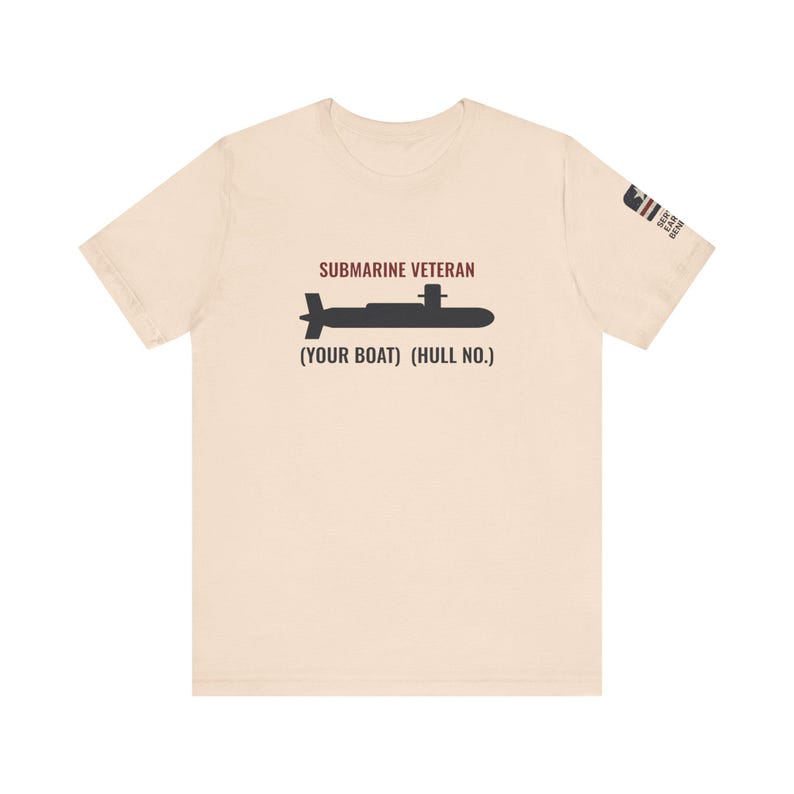 Personalized Submarine Veteran Shirt - Boat Name and Hull Number - Service Earned Benefits VAAR image 6