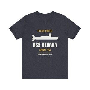 Personalized Plank Owner Submarine Shirt - Custom Boat Name Hull Number and Commissioning Year image 6