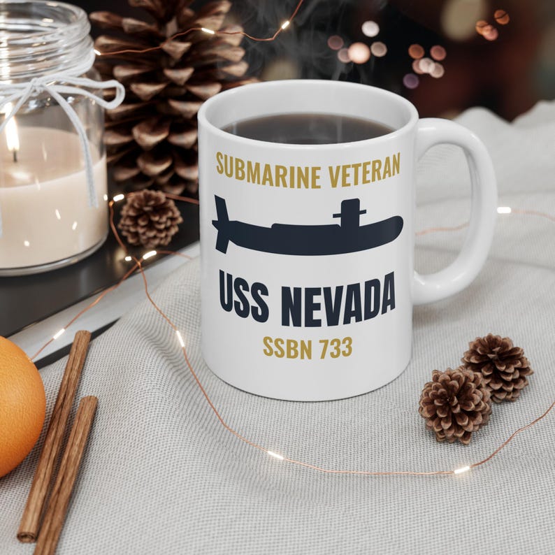 Personalized Submarine Veteran Mug with Boat Name and Hull Number - Custom Submariner Coffee Mug 11oz image 4