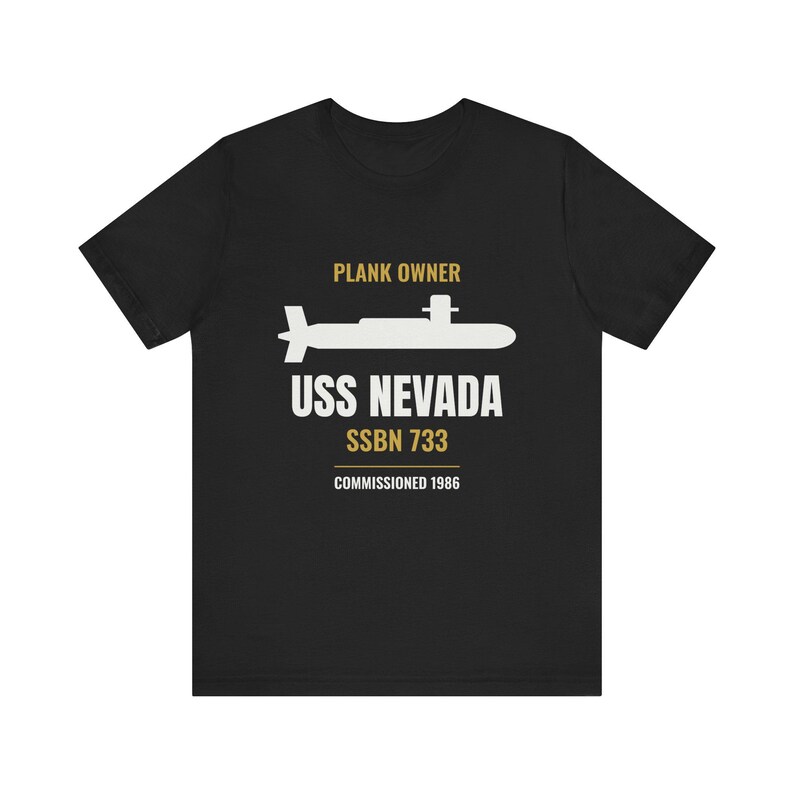 Personalized Plank Owner Submarine Shirt - Custom Boat Name Hull Number and Commissioning Year image 1