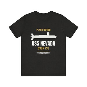 Personalized Plank Owner Submarine Shirt - Custom Boat Name Hull Number and Commissioning Year image 3