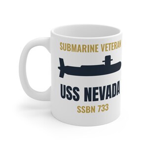 Personalized Submarine Veteran Mug with Boat Name and Hull Number - Custom Submariner Coffee Mug 11oz image 2