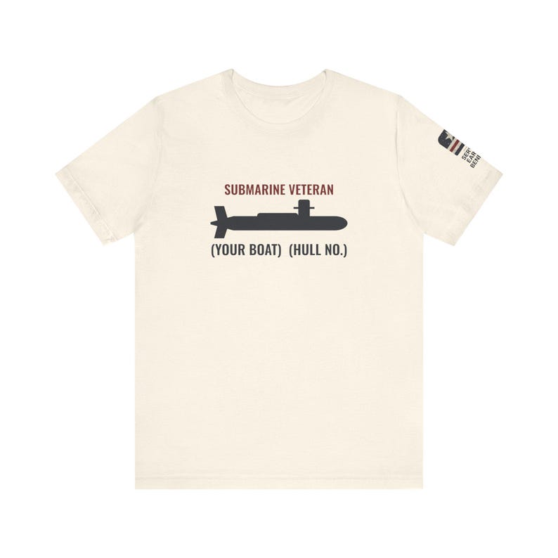 Personalized Submarine Veteran Shirt - Boat Name and Hull Number - Service Earned Benefits VAAR image 4