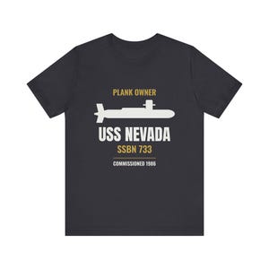 Personalized Plank Owner Submarine Shirt - Custom Boat Name Hull Number and Commissioning Year image 4