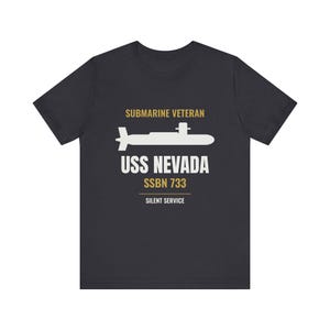 Camiseta personalizada para veteranos de submarinos con nombre del submarino y número de casco - Regalo personalizado para submarinistas imagen 4