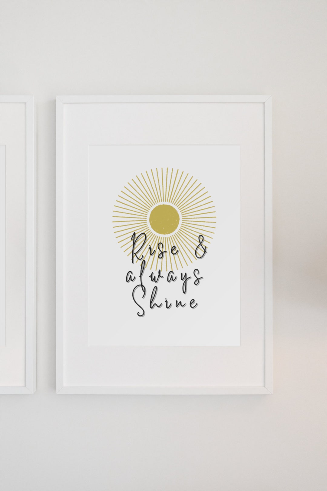 Rise and Shine Wall Art Boho Wall Art Printable Wall Art Etsy