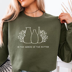 Einzigartiges christliches Sweatshirt, minimalistischer religiöser Pullover, Damen Bibel-Vers-Pullover, übergroßer Schrift-Crewneck, florales christliches Shirt